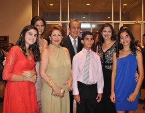 Andrea Murphery, Vanessa Saybe, Emilia y Francisco Saybe, Giancarlo Chahín, Sabrina Chahín y Marcela Saybe.