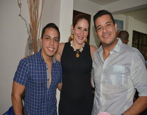 Rommel Galo, Pamela Amaya y Ariel Madrid. 