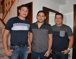 Ronal Maldonado, Miguel Nieto y Hugo Maldonado. 
