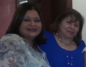 Sayda Handal y Ada Santos.