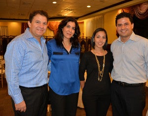 Jesús y Giselle Canahuati, Lidia Jiménez y Franklin Ramos.