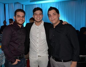 Fernando López, Adilson Hernández y Eduardo Portillo. 