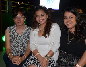 Ana Andino, Pamela Roque y Cinthia Guerrino.