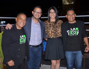 Edgardo Rivera, Mario Suazo, Lorena Rosa y Pablo Flores.