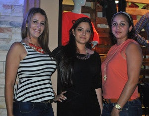 Siham Gabrie, Sadia Vides y Norma Kattán. 