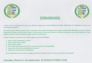 comunicado juticalpa