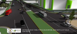 Túnel hacia el Bulevar del Sur