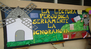 La celebración del Día del Idioma se sesarrollo en  la plaza de la Biblioteca General de Ciudad Universitaria.