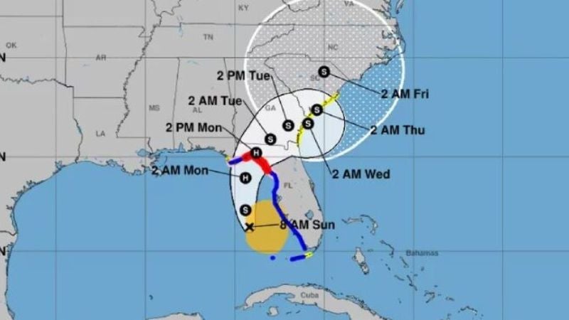 Huracán Debby causa caos en EEUU